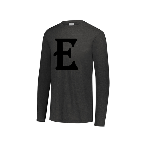 [FTLCUBBK-YS-LOGO3] Decker Youth Tri-Blend T-Shirt - Long Sleeve (Youth S, Black, Logo 3)