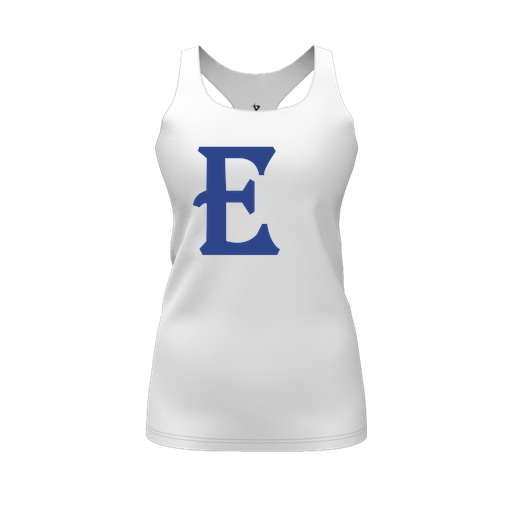 [CUS-DFW-RCBK-PER-WHT-FYS-LOGO1] Racerback Tank Top (Female Youth S, White, Logo 1)