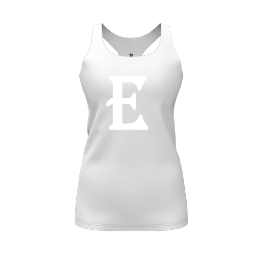 [CUS-DFW-RCBK-PER-WHT-FYS-LOGO2] Racerback Tank Top (Female Youth S, White, Logo 2)