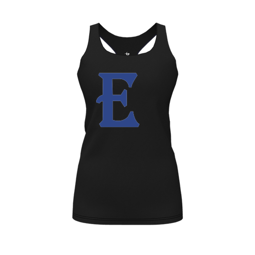 [CUS-DFW-RCBK-PER-BLK-FYS-LOGO1] Racerback Tank Top (Female Youth S, Black, Logo 1)