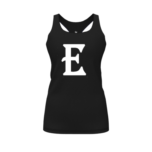 [CUS-DFW-RCBK-PER-BLK-FYS-LOGO2] Racerback Tank Top (Female Youth S, Black, Logo 2)