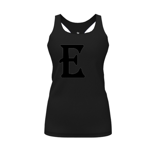 [CUS-DFW-RCBK-PER-BLK-FYS-LOGO3] Racerback Tank Top (Female Youth S, Black, Logo 3)