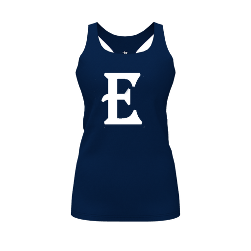 [CUS-DFW-RCBK-PER-NVY-FYS-LOGO2] Racerback Tank Top (Female Youth S, Navy, Logo 2)