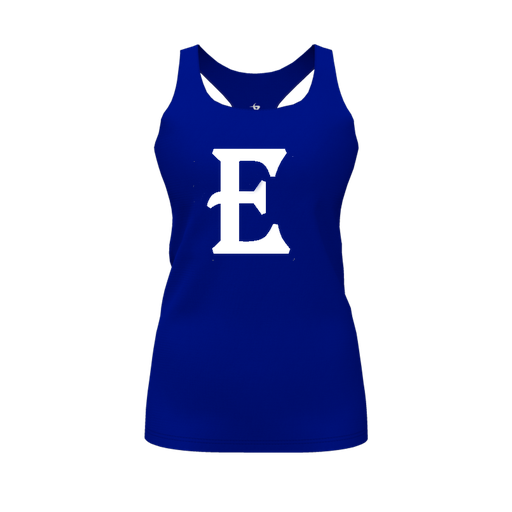 [CUS-DFW-RCBK-PER-RYL-FYS-LOGO2] Racerback Tank Top (Female Youth S, Royal, Logo 2)