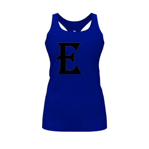 [CUS-DFW-RCBK-PER-RYL-FYS-LOGO3] Racerback Tank Top (Female Youth S, Royal, Logo 3)