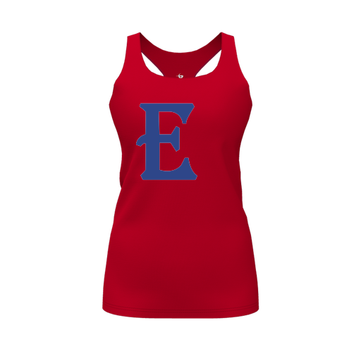 [FT0TRBRD-FYS-LOGO1] Decker Racerback Tank Top (Female Youth S, Red, Logo 1)