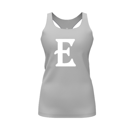 [CUS-DFW-RCBK-PER-GRY-FYS-LOGO2] Racerback Tank Top (Female Youth S, Gray, Logo 2)