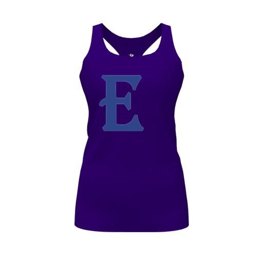 [FT0TRBPP-FYS-LOGO1] Decker Racerback Tank Top (Female Youth S, Purple, Logo 1)