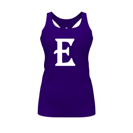 [FT0TRBPP-FYS-LOGO2] Decker Racerback Tank Top (Female Youth S, Purple, Logo 2)