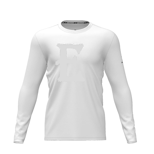 [CUS-DRIF-TEES-PER-CNK-LSL-WHT-YXS-LOGO3] Dri Fit Performance T-Shirt (Youth XS, White, Logo 3, Long Sleeve)