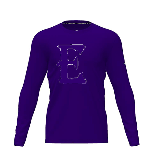 [CUS-DRIF-TEES-PER-CNK-LSL-PUR-YXS-LOGO1] Dri Fit Performance T-Shirt (Youth XS, Purple, Logo 1, Long Sleeve)