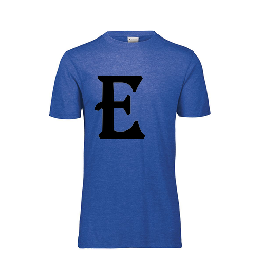 [FTSCUBRY-YS-LOGO3] Decker Youth Tri-Blend T-Shirt - Short Sleeve (Youth S, Royal, Logo 3)