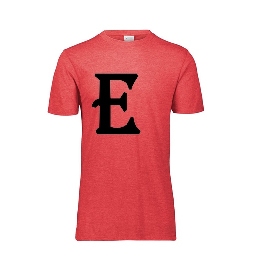 [FTSCUBRD-YS-LOGO3] Decker Youth Tri-Blend T-Shirt - Short Sleeve (Youth S, Red, Logo 3)