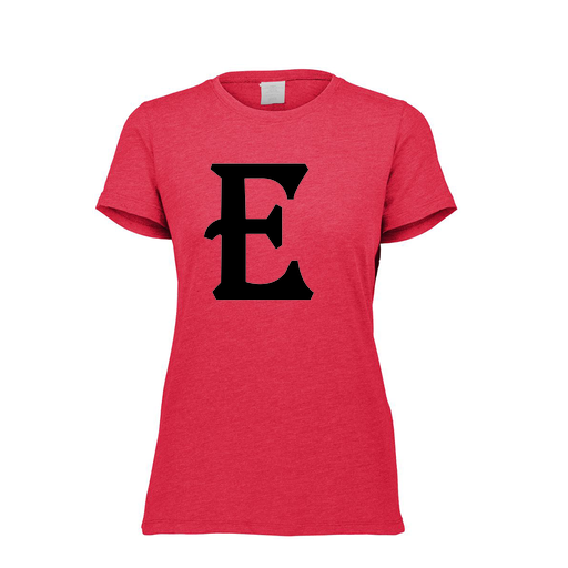 [FTSCUBRD-FAXS-LOGO3] Decker Women's Tri-Blend T-Shirt - Short Sleeve (Female Adult XS, Red, Logo 3)