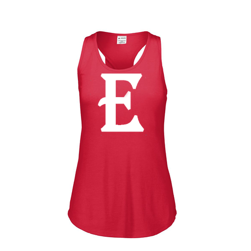 [FT0TUBRD-FAS-LOGO2] Ladies Tri Blend Tank Top (Female Adult S, Red, Logo 2)