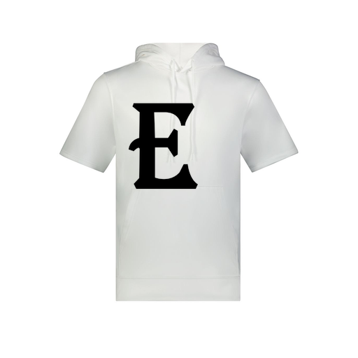 [6871.005.S-LOGO3] Men's Dri Fit Short Sleeve Hoodie (Adult S, White, Logo 3)