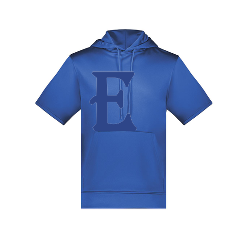 [6871.060.S-LOGO1] Men's Dri Fit Short Sleeve Hoodie (Adult S, Royal, Logo 1)