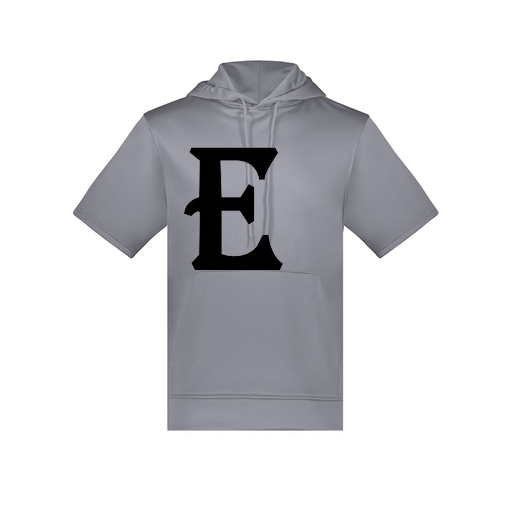 [6871.059.S-LOGO3] Men's Dri Fit Short Sleeve Hoodie (Adult S, Gray, Logo 3)