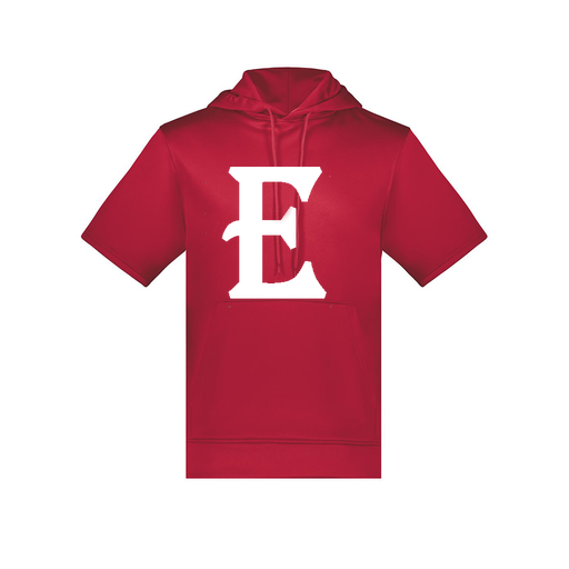 [6871.083.S-LOGO2] Men's Dri Fit Short Sleeve Hoodie (Adult S, Red, Logo 2)