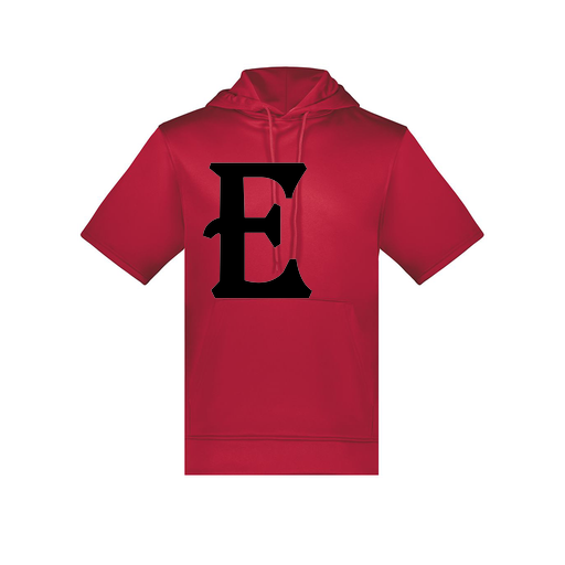 [6871.083.S-LOGO3] Men's Dri Fit Short Sleeve Hoodie (Adult S, Red, Logo 3)