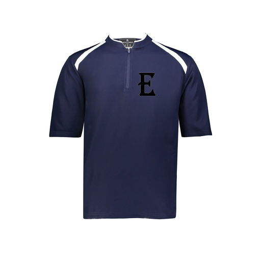 [229581-AS-NVY-LOGO3] Men's Dugout Short Sleeve Pullover (Adult S, Navy, Logo 3)