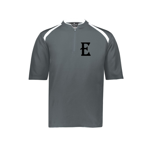 [229581-AS-GRY-LOGO3] Men's Dugout Short Sleeve Pullover (Adult S, Gray, Logo 3)