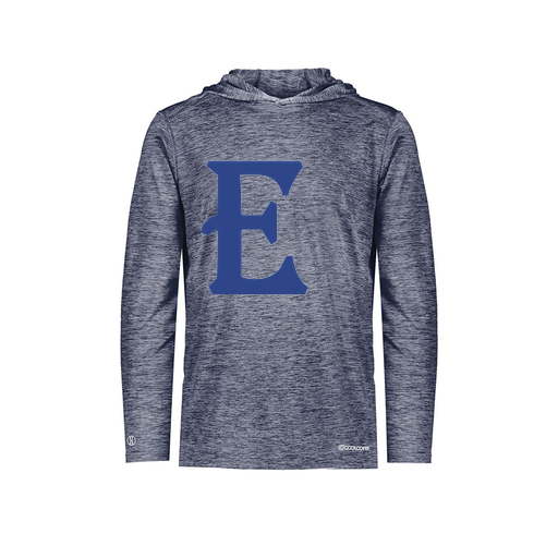 [FOLHCGNV-AS-LOGO1] Decker Men's Charge Hoodie (Adult S, Navy, Logo 1)