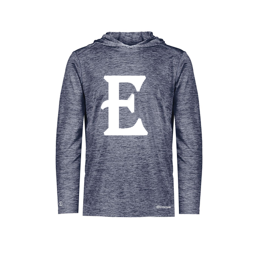 [FOLHCGNV-AS-LOGO2] Decker Men's Charge Hoodie (Adult S, Navy, Logo 2)