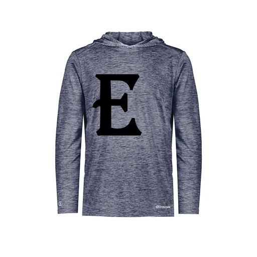 [FOLHCGNV-YS-LOGO3] Decker Youth Charge Hoodie (Youth S, Navy, Logo 3)