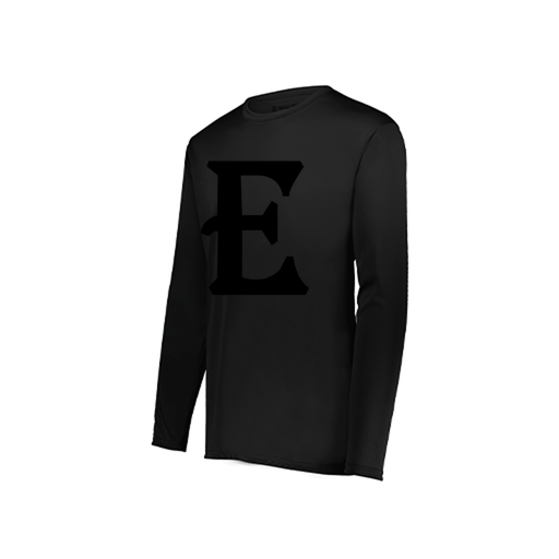 [222822.080.XS-LOGO3] Men's LS Smooth Sport Shirt (Adult XS, Black, Logo 3)