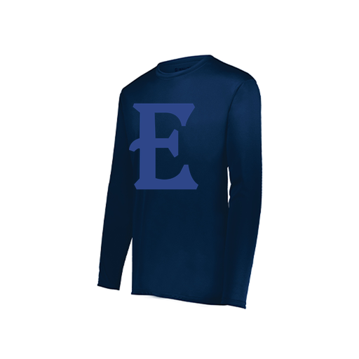 [222822.065.XS-LOGO1] Men's LS Smooth Sport Shirt (Adult XS, Navy, Logo 1)