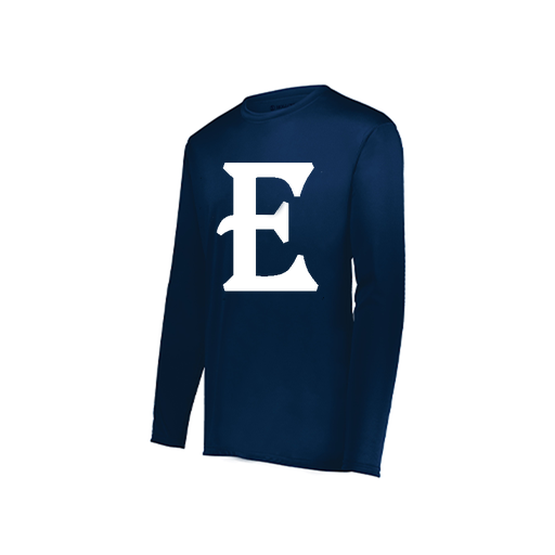 [222822.065.XS-LOGO2] Men's LS Smooth Sport Shirt (Adult XS, Navy, Logo 2)