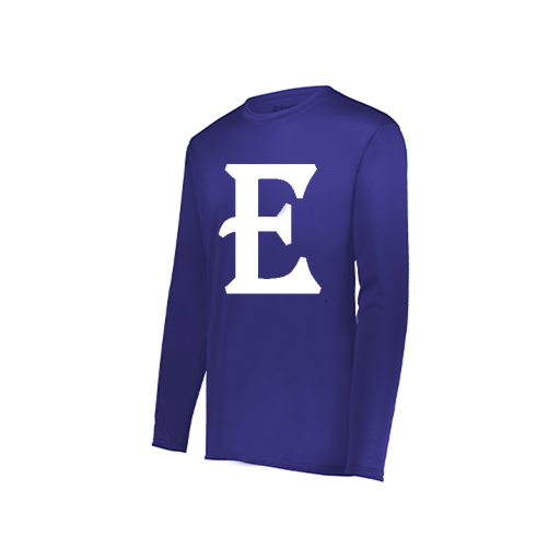 [222822.747.XS-LOGO2] Men's LS Smooth Sport Shirt (Adult XS, Purple, Logo 2)