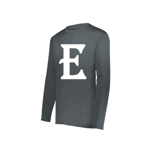 [222822.059.XS-LOGO2] Men's LS Smooth Sport Shirt (Adult XS, Gray, Logo 2)