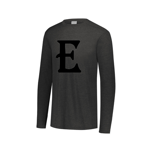 [FTLCUBBK-AXS-LOGO3] Decker Men's Tri-Blend T-Shirt - Long Sleeve (Adult XS, Black, Logo 3)