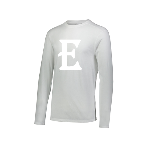 [FTLCUBWH-AXS-LOGO2] Decker Men's Tri-Blend T-Shirt - Long Sleeve (Adult XS, White, Logo 2)