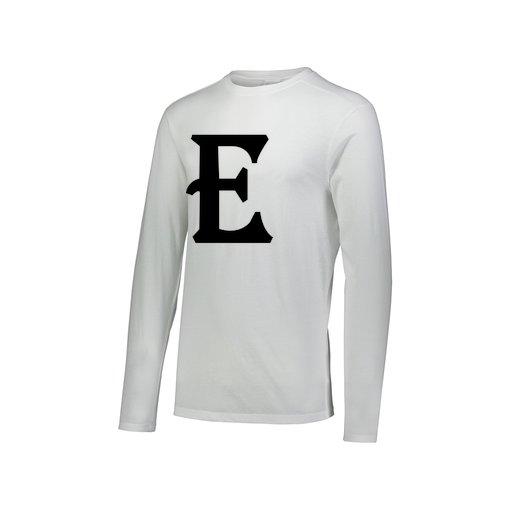 [FTLCUBWH-AXS-LOGO3] Decker Men's Tri-Blend T-Shirt - Long Sleeve (Adult XS, White, Logo 3)