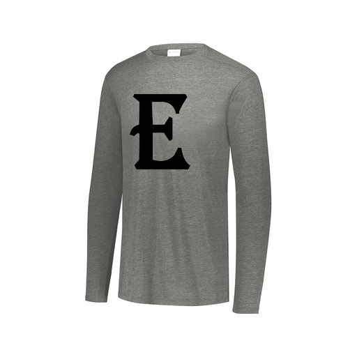 [FTLCUBGY-AXS-LOGO3] Decker Men's Tri-Blend T-Shirt - Long Sleeve (Adult XS, Gray, Logo 3)