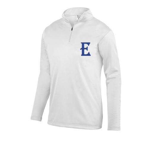 [FOLQFFWH-AS-LOGO1] Decker Men's FlexFleece 1/4 Zip (Adult S, White, Logo 1)