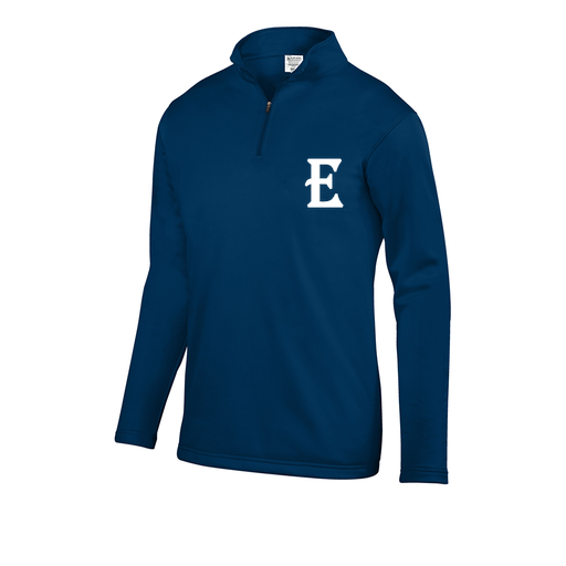 [FOLQFFNV-AS-LOGO2] Decker Men's FlexFleece 1/4 Zip (Adult S, Navy, Logo 2)