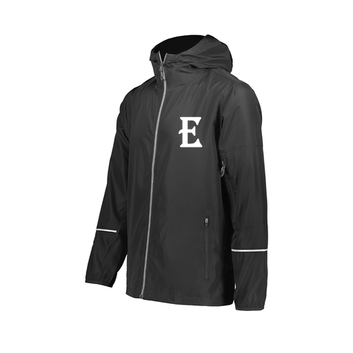 [229582-BLK-AXS-LOGO2] Men's Packable Full Zip Jacket (Adult XS, Black, Logo 2)