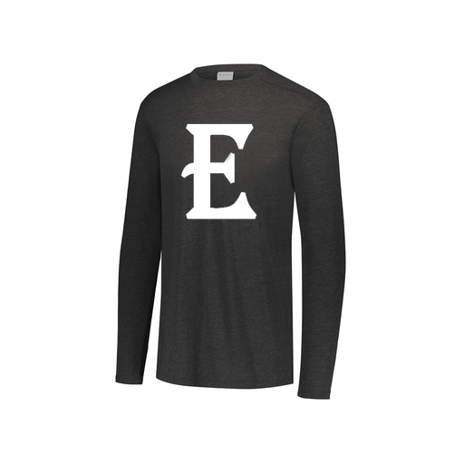 [FTLCUBBK-YS-LOGO2] Decker Youth Tri-Blend T-Shirt - Long Sleeve (Youth S, Black, Logo 2)