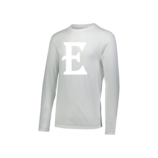 [FTLCUBWH-YS-LOGO2] Decker Youth Tri-Blend T-Shirt - Long Sleeve (Youth S, White, Logo 2)