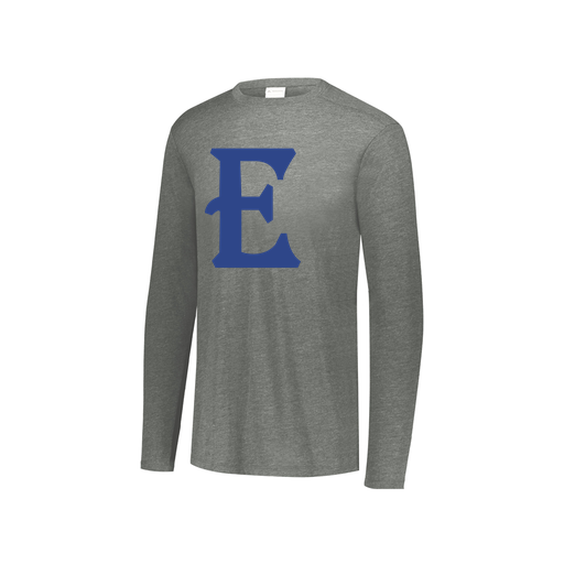 [FTLCUBGY-YS-LOGO1] Decker Youth Tri-Blend T-Shirt - Long Sleeve (Youth S, Gray, Logo 1)