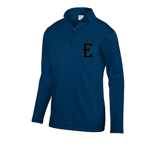 [FOLQFFNV-YS-LOGO3] Decker Youth FlexFleece 1/4 Zip (Youth S, Navy, Logo 3)