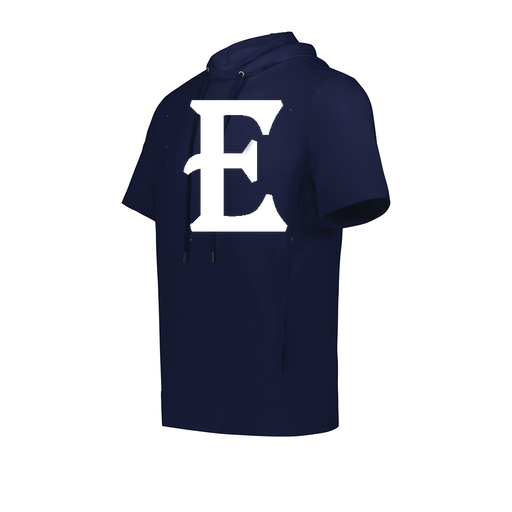 [222605.065.S-LOGO2] YOUTH VENTURA SOFT KNIT SHORT SLEEVE HOODIE (Youth S, Navy, Logo 2)