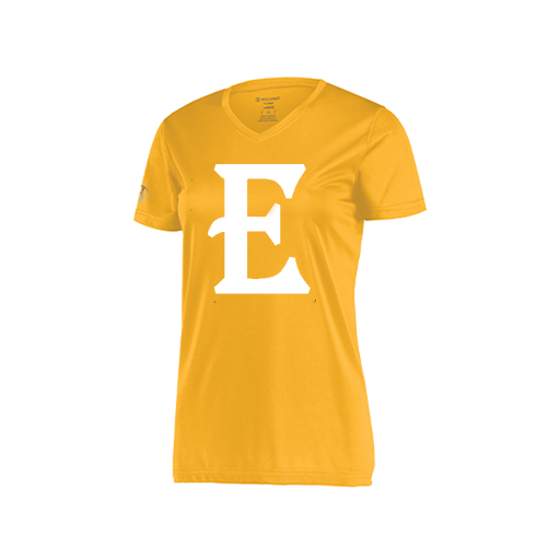 [222820.023.S-LOGO2] Ladies Movement Dri Fit Shirt (Female Adult S, Athletic Gold, Logo 2)