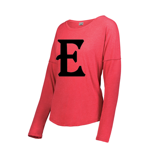 [3077.V96.S-LOGO3] Ladies LS Ultra-blend T-Shirt (Female Adult S, Red, Logo 3)