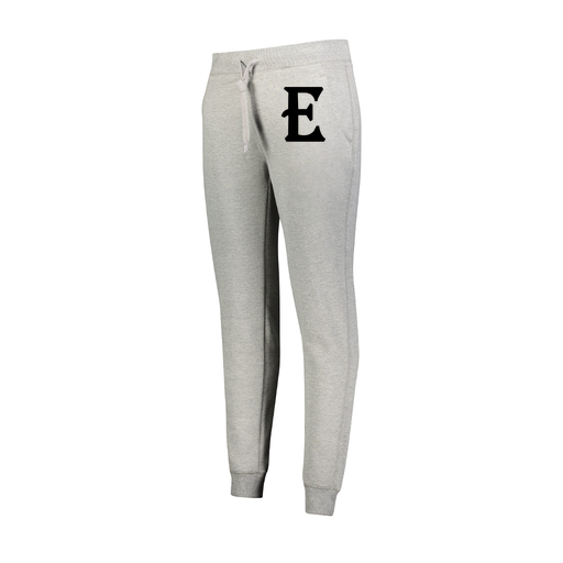 [229748.017.XS-LOGO3] Ladies 60/40 Fleece Jogger (Female Adult XS, Silver, Logo 3)